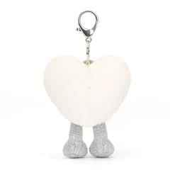 Amuseables Cream Heart Bag Charm