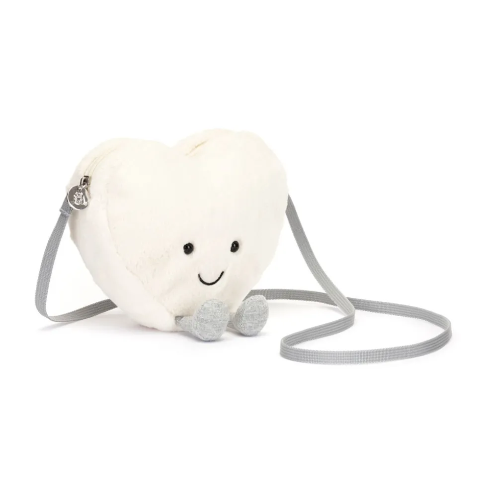 Amuseables Cream Heart Bag