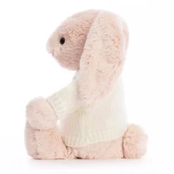 Bashful Blush Bunny with Personalised Cream Jumper