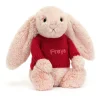 Bashful Blush Bunny with Personalised Red Jumper