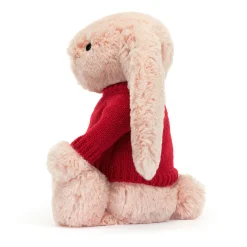 Bashful Blush Bunny with Personalised Red Jumper