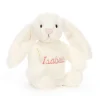 Bashful Cream Bunny with Personalised Cream Jumper