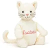Bashful Cream Kitten with Personalised Cream Jumper