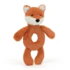 Bashful Fox Cub Ring Rattle