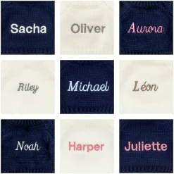 Bashful Luxe Bunny Juniper with Personalised Navy Jumper