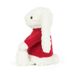 Bashful Luxe Bunny Nimbus with Personalised Red Jumper