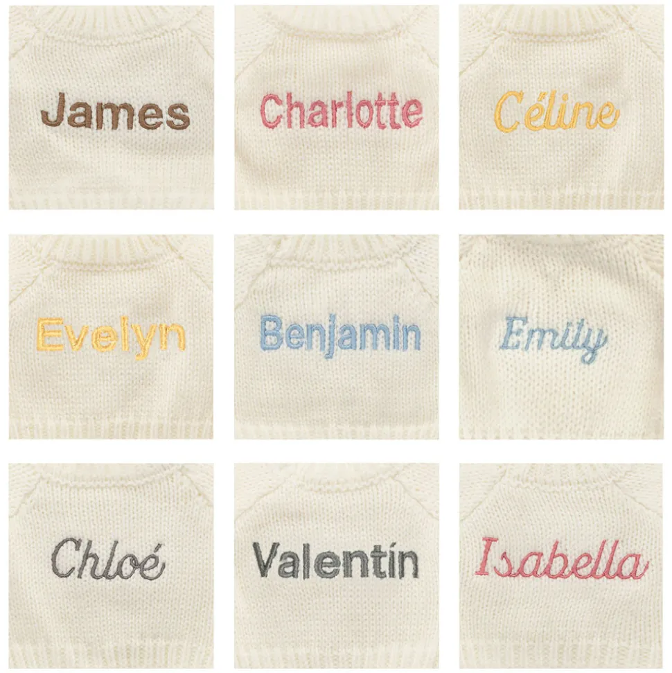 Bashful Luxe Bunny Rosa with Personalised Cream Jumper