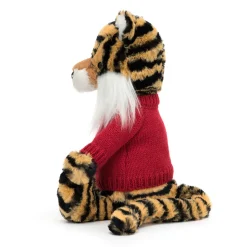 Bashful Tiger with Personalised Red Jumper