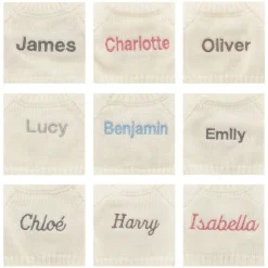 Bashful Toffee Puppy with Personalised Cream Jumper