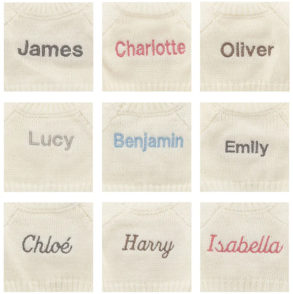 Bashful Tulip Pink Bunny with Personalised Cream Jumper