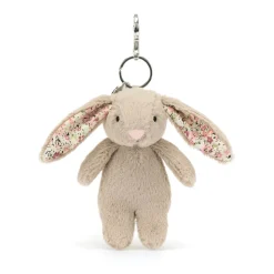 Blossom Beige Bunny Bag Charm