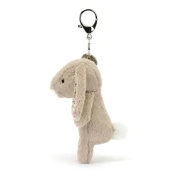 Blossom Beige Bunny Bag Charm