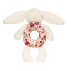 Blossom Cream Bunny 'Berry' Ring Rattle