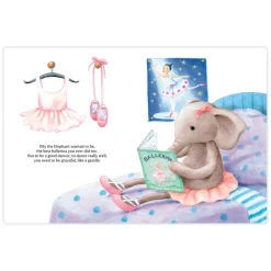 Elly Ballerina Book and Dancing Darcey Elephant