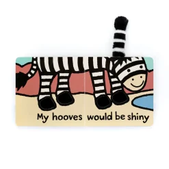If I Were A Zebra Board Book and Bashful Zebra Medium