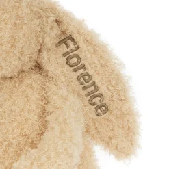 Personalised Bashful Luxe Bunny Curly Big