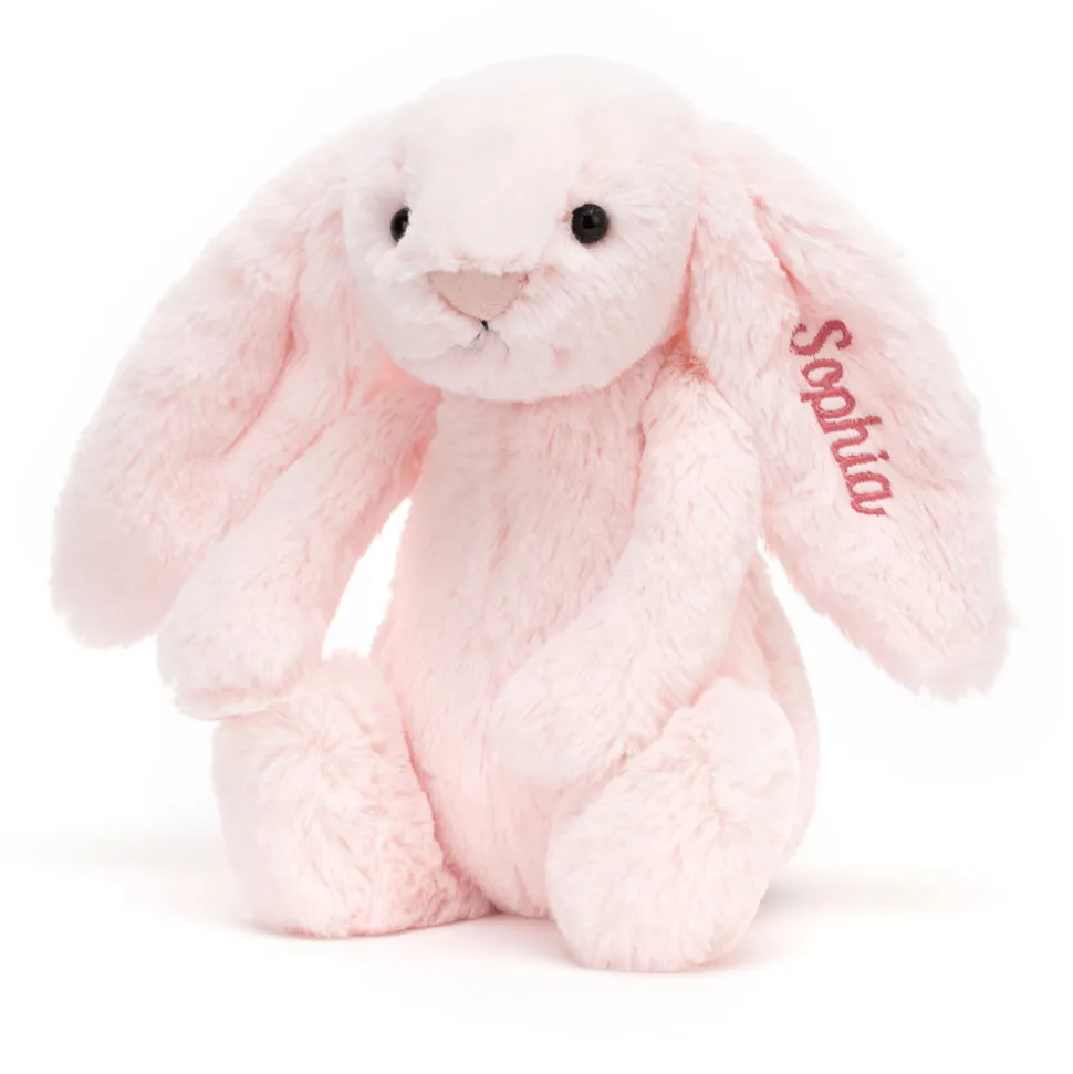 Personalised Bashful Pink Bunny Medium