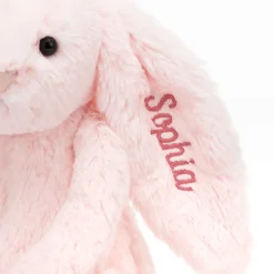 Personalised Bashful Pink Bunny Medium