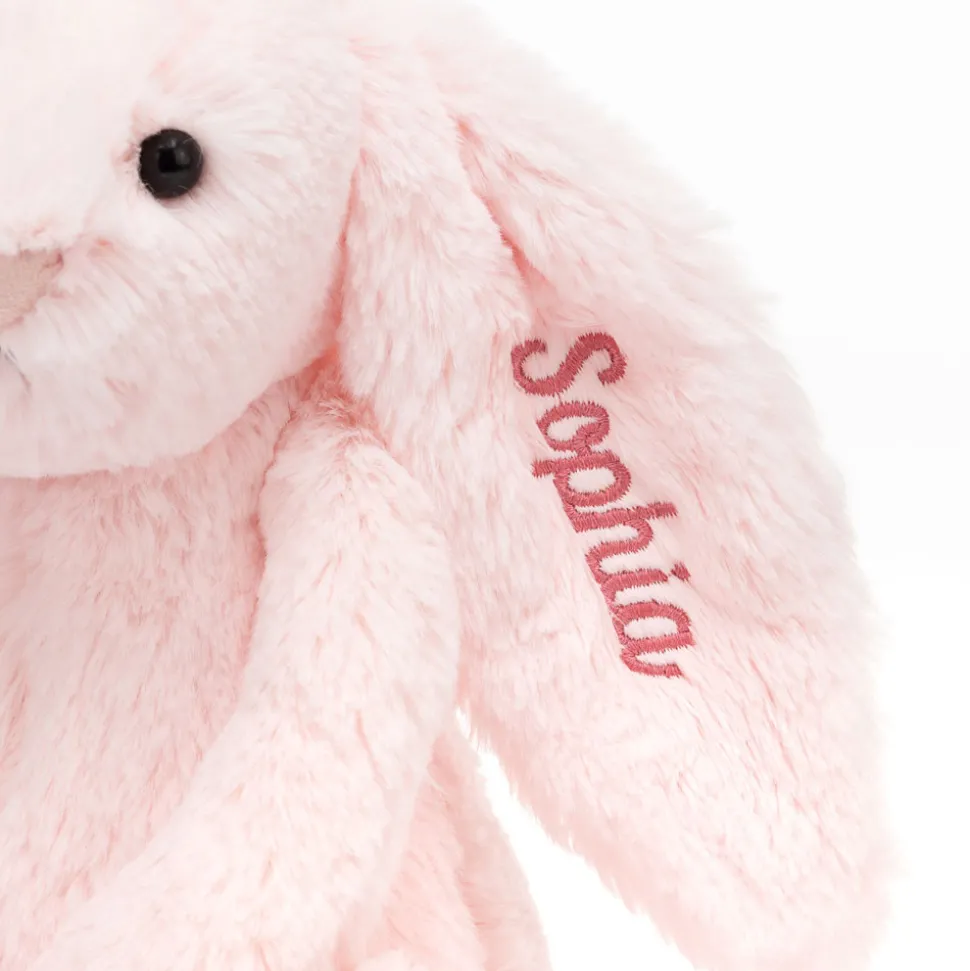 Personalised Bashful Pink Bunny Medium
