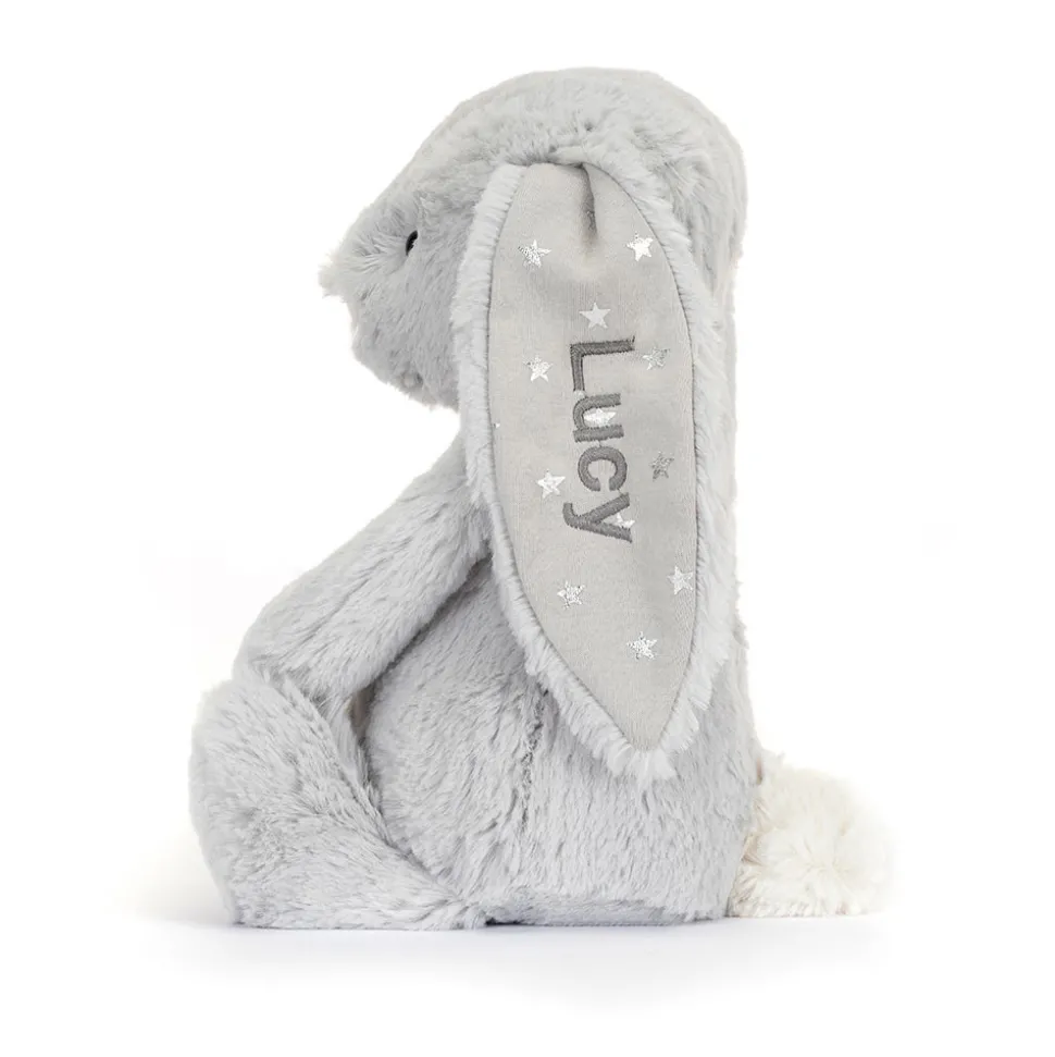 Personalised Bashful Shimmer Bunny Medium