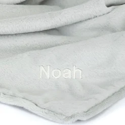 Personalised Bashful Silver Bunny Blankie