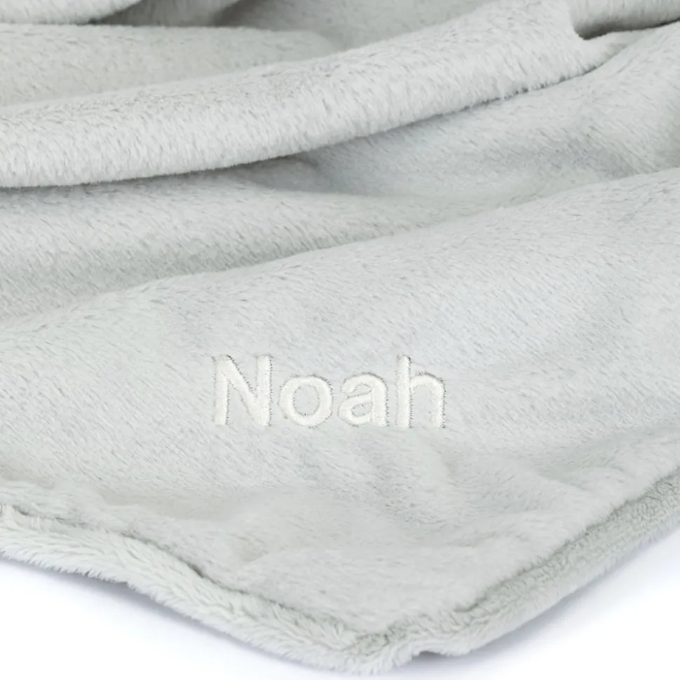 Personalised Bashful Silver Bunny Blankie