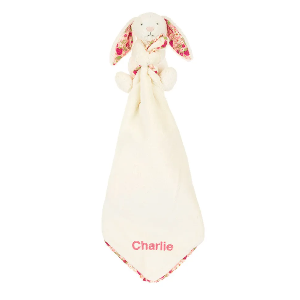 Personalised Blossom Cream Bunny 'Berry' Soother
